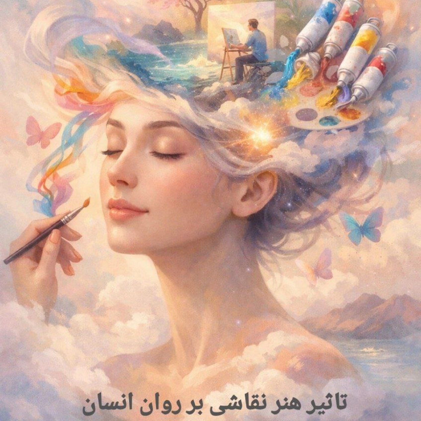 کاور تاثیر هنر نقاشی بر روان انسان- بخش اول - مهمان: استاد سحر غفاری