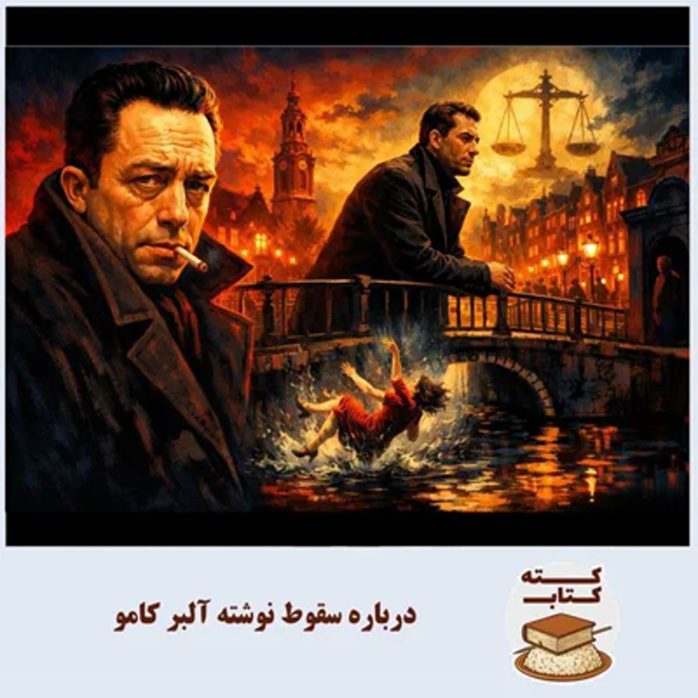 کاور کته کتاب: درباره سقوط نوشته آلبر کامو