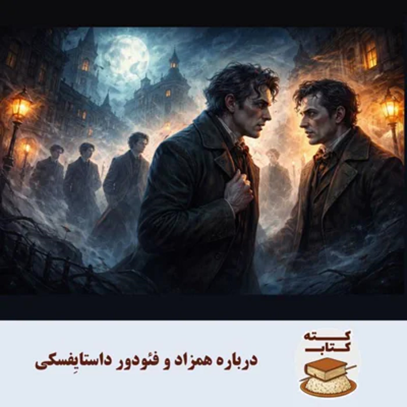 کاور کته کتاب: درباره همزاد نوشته فئودور داستایِفسکی