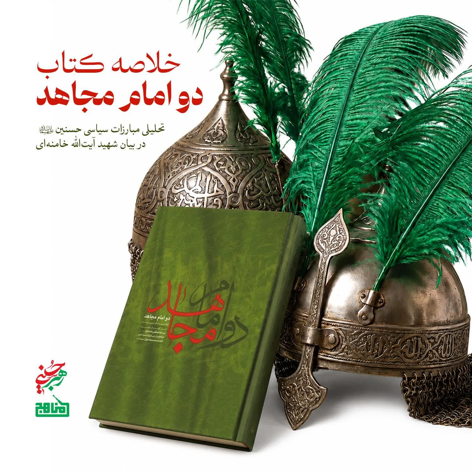 کاور خلاصه کتاب دو امام مجاهد | راز صلح امام حسن و قیام امام حسین - آیتالله خامنهای